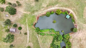 Land drone photography