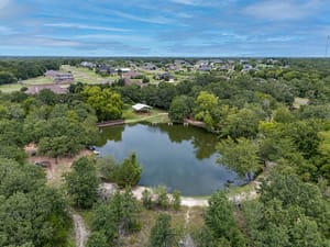 Real estate land drone photography