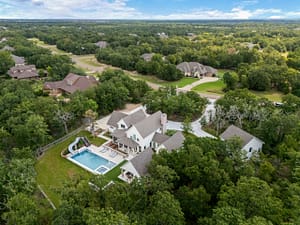 Luxury real estate drone photography
