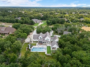 Luxury real estate drone photography