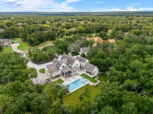 Luxury real estate drone photography