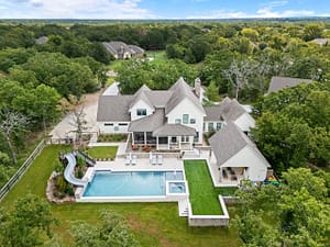 Luxury real estate drone photography